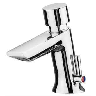 Grifo monomando lavabo con pulsador Instant Roca