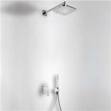 Conjunto de ducha Blanco de 2 vías TRES LOFT