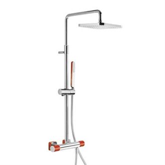 Columna de ducha termost&aacute;tica Cr/Ro TRES LOFT