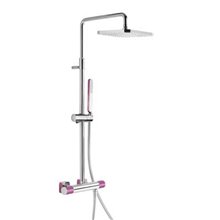 Columna de ducha termostática Cr/Vi TRES LOFT