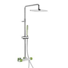 Columna de ducha termostática Cr/Ve TRES LOFT