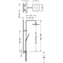 Columna de ducha termost&aacute;tica Cr/Bl TRES LOFT
