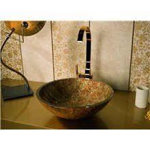 Lavabo Redondo Dorado