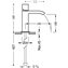 Grifo de lavabo Cascada Libre CUB CUADRO-TRES