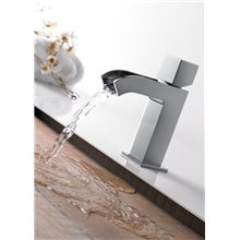 Grifo de lavabo Cascada Libre con desagüe CUB CUADRO-TRES