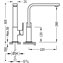 Grifo de lavabo L CUADRO-TRES RG