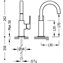 Grifo de lavabo Curvado L CUADRO-TRES