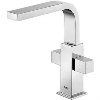 Grifo de lavabo Bimando M CUADRO-TRES RG