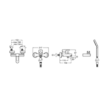 Grifo de bañera-ducha exterior L20 Roca