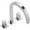 Grifo de lavabo bimando cuadrado CUADRO-TRES