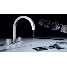 Grifo de lavabo bimando cuadrado CUADRO-TRES