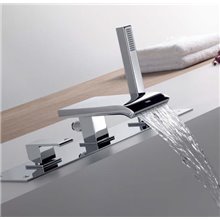 Combinación para bañera con cascada CUADRO-TRES