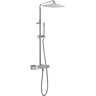 Columna de ba&ntilde;era-ducha termost&aacute;tica CUADRO-TRES