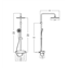 Columna ducha termost&aacute;tica Round Deck Roca