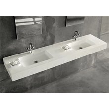 Lavabo encimera ATENEA 2 senos Resigres