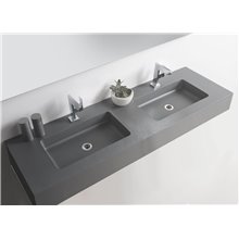 Lavabo encimera ATENEA 2 senos Resigres