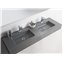 Lavabo encimera 2 senos a medida ATENEA Resigres