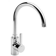 Grifo monomando para cocina caño curvado Targa Roca