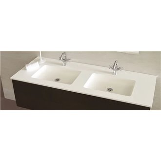 Lavabo encimera SELENE 2 senos Resigres