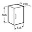M&oacute;dulo reversible 60cm wenge Debba Roca