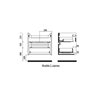 Mueble 60cm Blanco Brillo de 2 cajones SALGAR NOJA