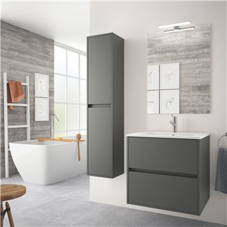 Mueble 71cm Gris Mate de 2 cajones SALGAR NOJA