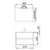 Mueble 91cm Roble Eternity de 2 cajones NOJA SALGAR