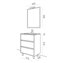 Mueble 61cm Gris Mate 3 cajones SALGAR ARENYS
