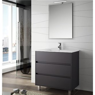 Mueble 81cm Gris Mate 3 cajones SALGAR ARENYS