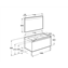 Pack mueble con lavabo 110 cm yosemite Stratum-N Roca