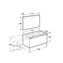 Pack mueble con lavabo blanco 110 cm Stratum-N Roca