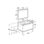 Pack mueble con lavabo 90 cm yosemite Stratum-N Roca