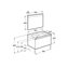 Pack mueble con lavabo blanco 90 cm Stratum-N Roca