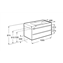 Mueble 100cm roble Inspira Roca
