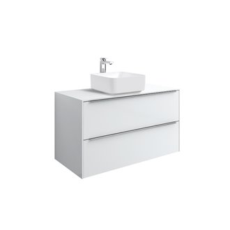 Mueble 100cm blanco sobrencimera Inspira Square Roca