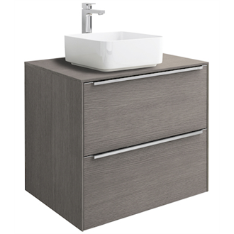 Mueble con lavabo 60cm roble sobrencimera Inspira Square Roca