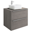 Mueble con lavabo 60cm roble sobrencimera Inspira Square Roca