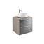 Mueble 60cm espejo fumato sobrencimera Inspira Round Roca