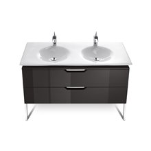 Mueble 120cm gris y lavabo Kalahari Roca