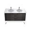 Mueble 120cm gris y lavabo Kalahari Roca