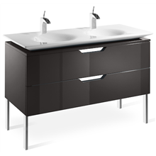 Mueble 120cm gris y lavabo Kalahari Roca