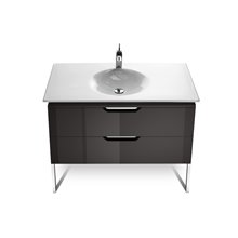 Mueble 100cm gris y lavabo Kalahari Roca