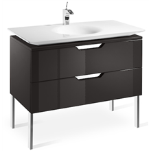 Mueble 100cm gris y lavabo Kalahari Roca