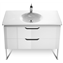 Mueble 100cm blanco y lavabo Kalahari Roca