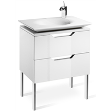 Mueble 80cm blanco y lavabo Kalahari Roca