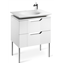 Mueble 80cm blanco y lavabo Kalahari Roca