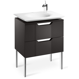 Mueble 65cm gris y lavabo Kalahari Roca