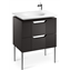 Mueble 65cm gris y lavabo Kalahari Roca
