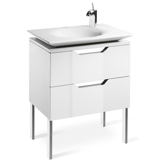 Mueble 65cm blanco y lavabo Kalahari Roca