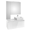 Pack mueble 110 cm blanco brillo Heima Roca